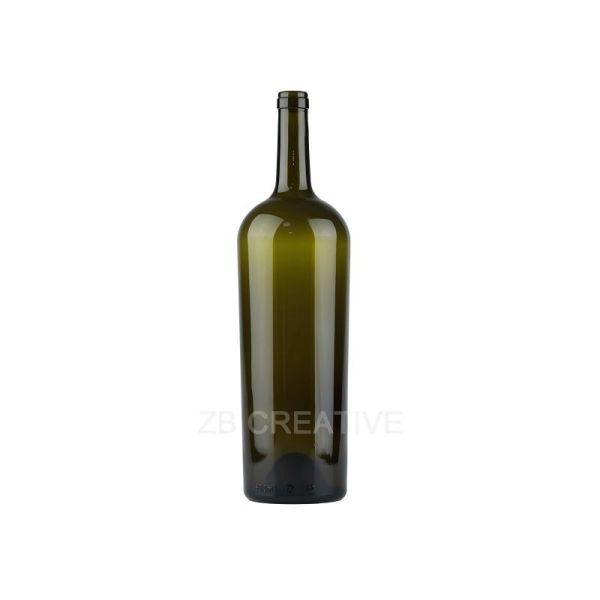 1500ml Tapered Magnum Green Bordeaux Wine Bottles Cork Finish For Grand Reserve 920g 1937K-2A