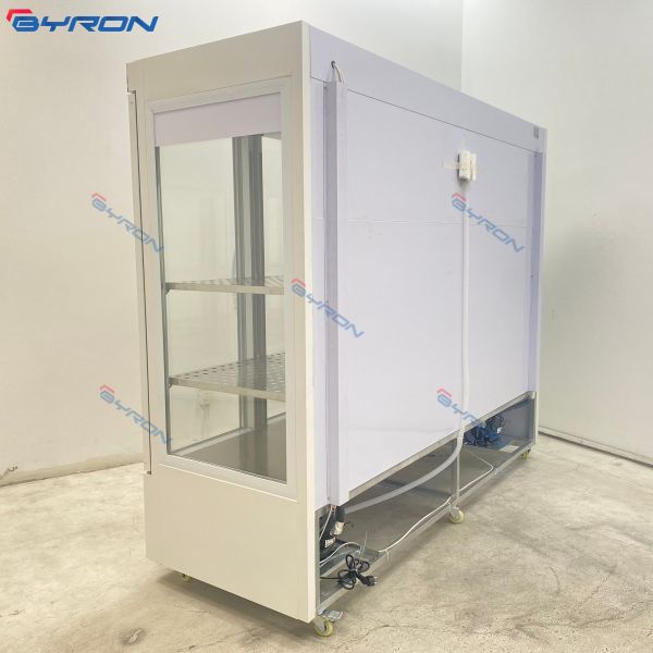 White Flower Display Cooler Floral Refrigeration Units Customized
