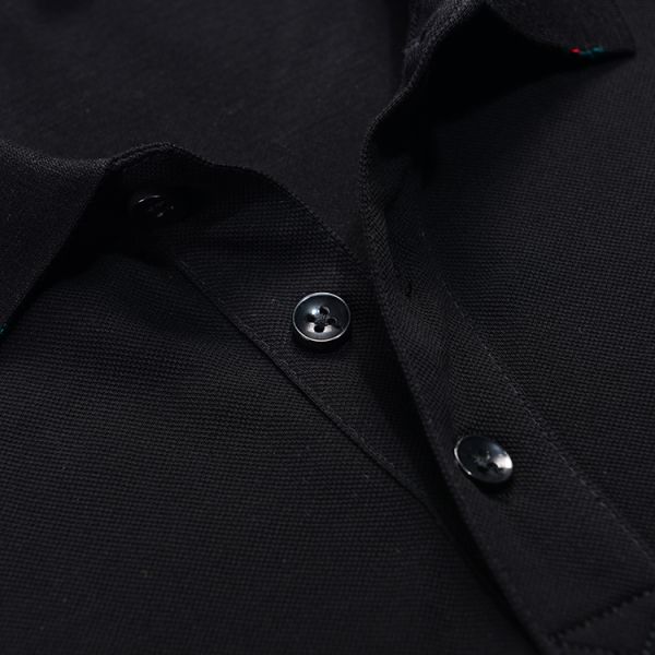 New Design Black Polo T shirts For Men With Short Sleeved