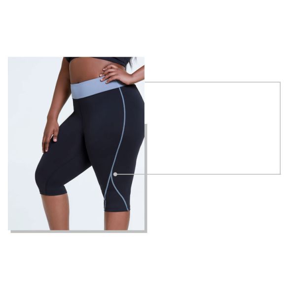 Splice Waist Tight Workout Shorts Womens Plus Size Biker Shorts moisture wicking