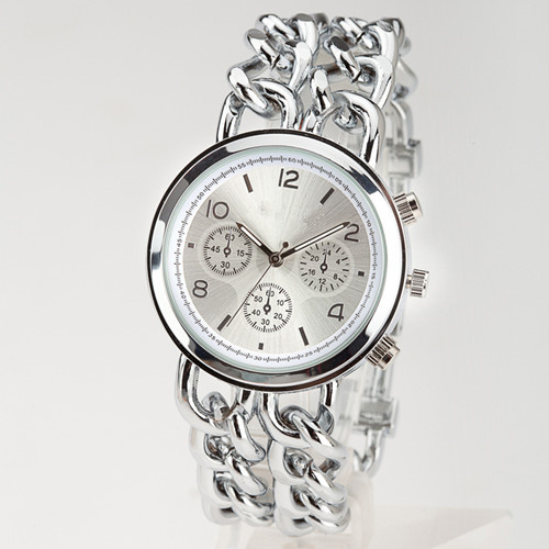 Water Reisistant Unisex Cowboy Link Women Wrist Watch , Rose Gold Watches For Women