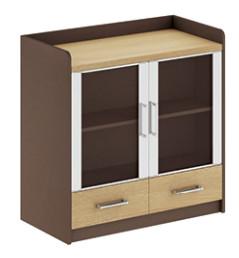 modern office low credenza cabinet/glass door side cabinet furniture