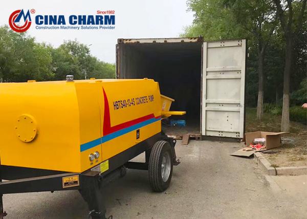 HBTS40 Small Concrete Pump 40 M3/H With Vanced Hydraulic System