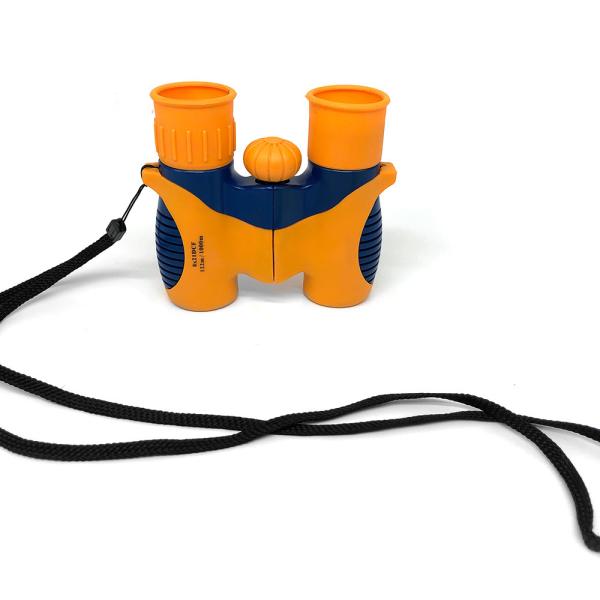 Orange Childrens Binoculars 8x21 For Go Sightseeing CE / FCC / RoHs Certified