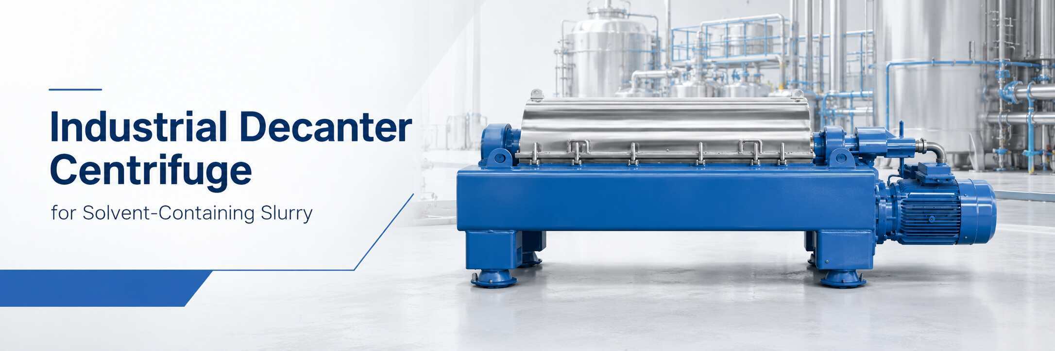 Industrial Decanter Centrifuge for Solvent-Containing Slurry