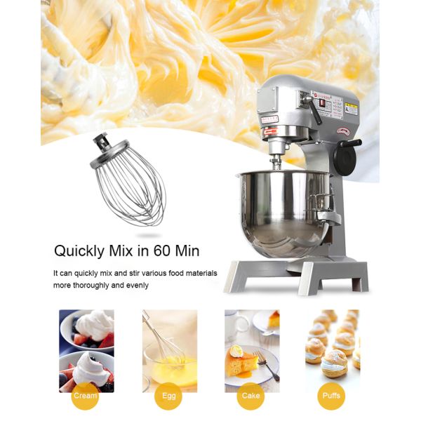 Планетарный стойкость 10L спиральный тестомешальник для кухонного оборудования 220V хлеб / мука / яйцо