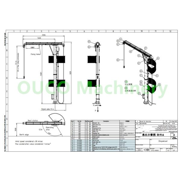 морские краны 0.45t