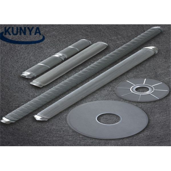 Melt 0.2um 2.0 MPa Sintered Metal Powder Filter Glass Media Strainer