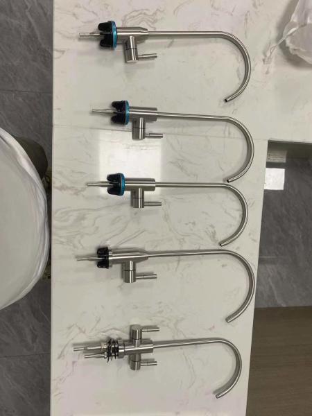 Brushed Brass Sink Faucet Kitchen Single Hole Bathroom Water Filter Spare Parts