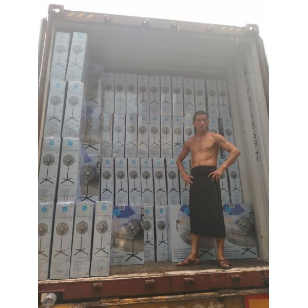 18 Inch Plastic Standing Fan With Cross Base For Burkina Faso Market