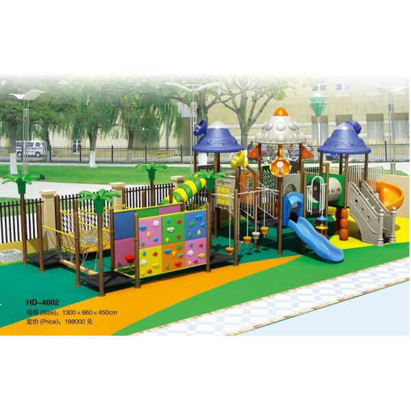 Hot Selling Fashionable Residential Area Outdoor Playground Equipment Combined Slide Kids Outdoor Park