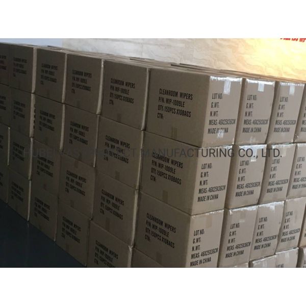 1009 Линтовое лазерное холодное отделение 100% полиэстерные салфетки для чистых помещений 23*23 см для промышленности