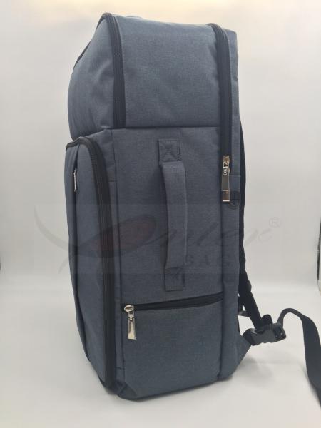 Grey Polyester Travel Duffel Bags Backpack Various Sizes Customized Logo