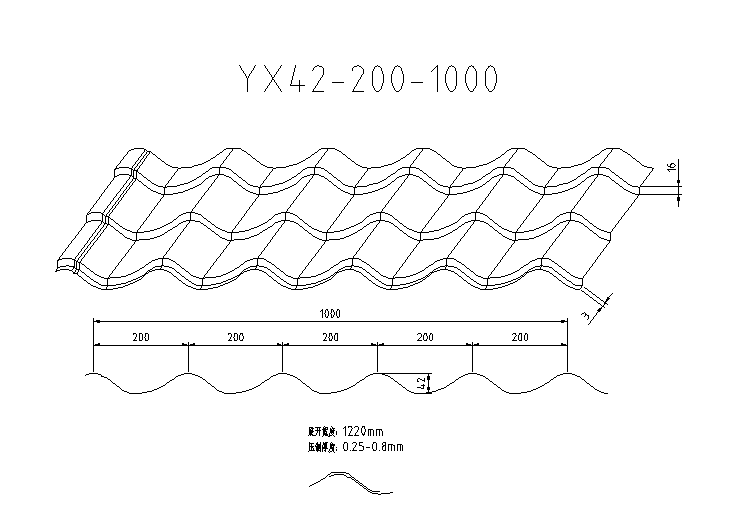 5.5kw Glazed Steel Tile Forming Machine for Steel Structure Workshop