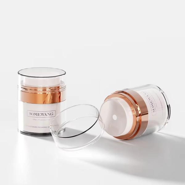 Plastic Cosmetic Bottles And Jars Customized Skincare Bottle Packaging Round Square Oval