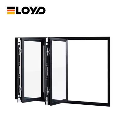 Slimline Aluminium Frame Glass Folding Patio Doors Outdoor Accordion Doors Insulated