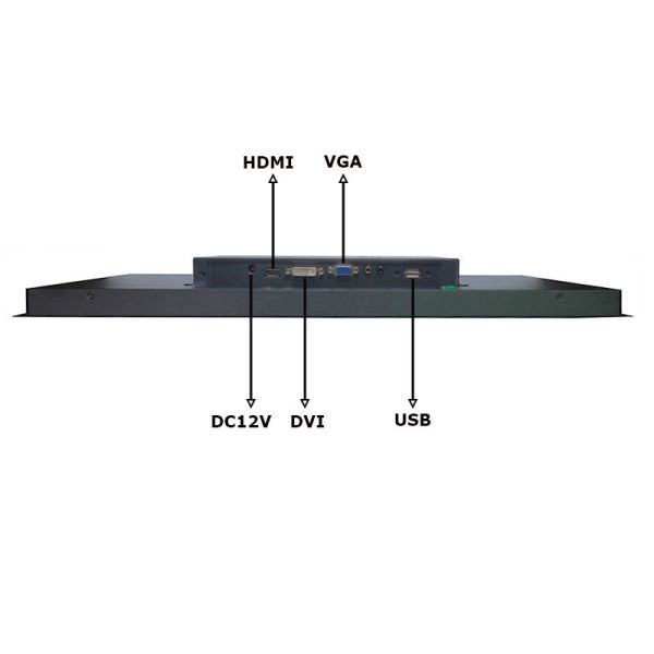 17.3Inch HD 1920x1080 Waterproof Industrial Flat Panel Monitor 1000Nits Multi Touch Capacitive