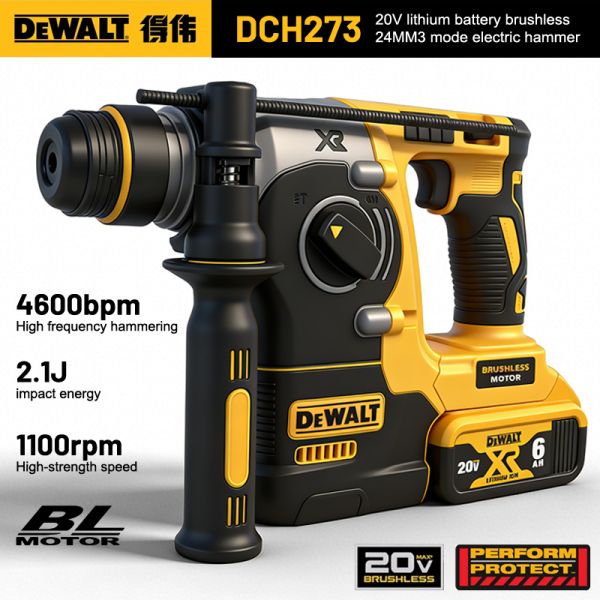 Shock Resistant DEWALT Hammer Drill Rechargeable Dewalt 20V Tools