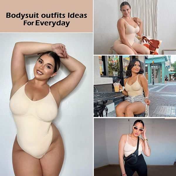 Daily Fit One Piece Corset BodySuit Thong Bra Set Wire Free Women Fashionable Chic Women Corset Thong and Underwear BodySuit