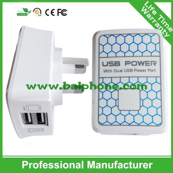4USB Port Wall Charger for iPad ,4 USB Travel Charger for Samsung,Wall Plug Charger