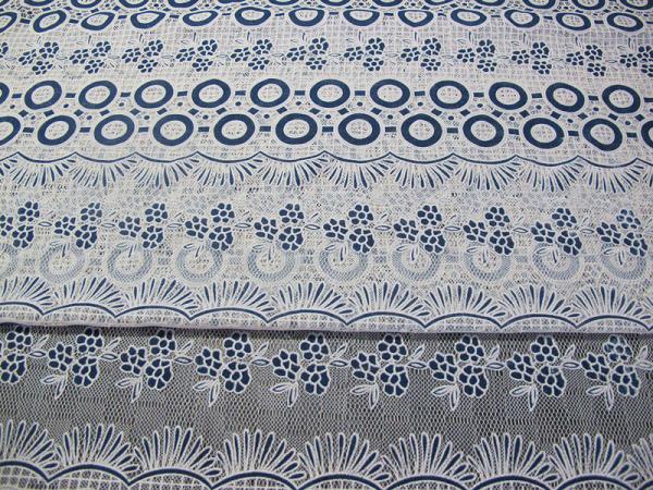 Cotton Colored Dot Polyester Lace Fabric Burnout Flower Lace for Girls ' Dress and Skirts(CY-DK0022)