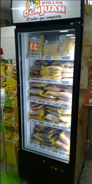 Stand Up Glass Door Freezer With Frameless Triple Glazed Anti-Fog Glass Door