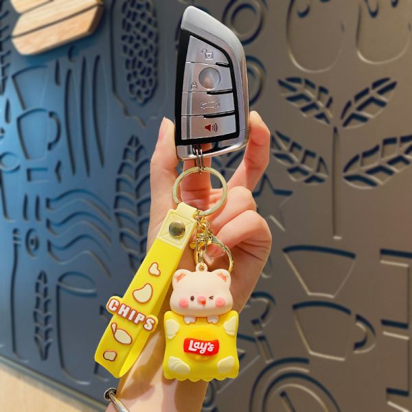 Панда на заказ ключевая цепочка заклинания для девочек дети резиновые сумки для животных рюкзак заклинание подвеска