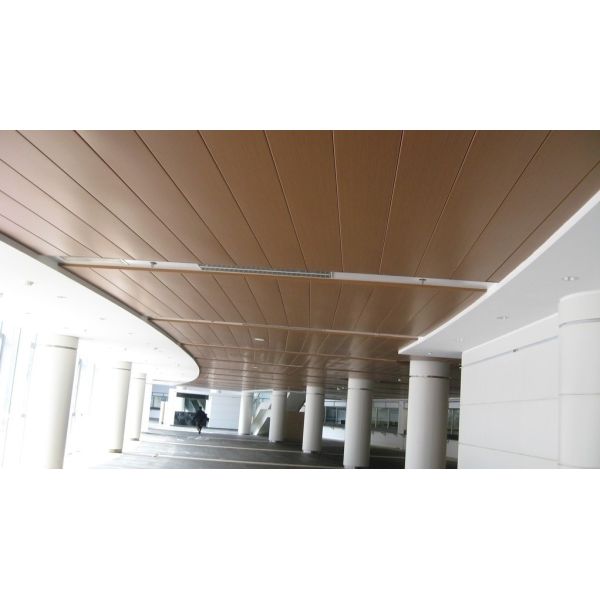 15mm-35mm Aluminum Ceiling Sheets For Gas Station Beveled Edge