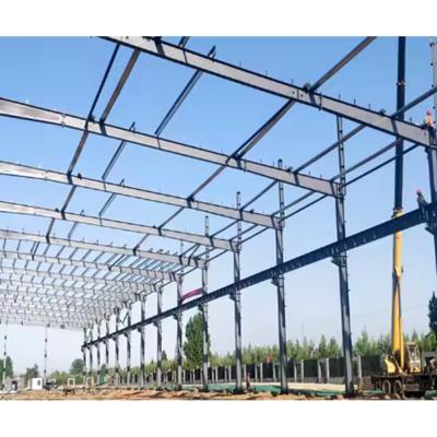 Welded Steel Prefabricated Agricultural Buildings H Section Steel Frame Industrial Buildings