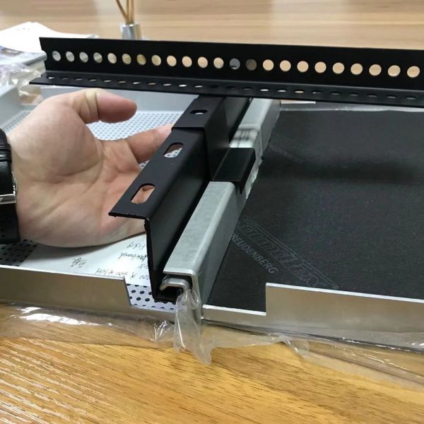 Perforated L Shaped Suspended Ceiling Accessories Powder Coated Galvanized Steel