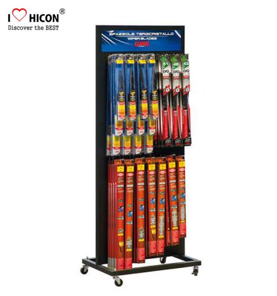 Custom Logo Metal Display Rack Floor Windshield Wiper Display Rack