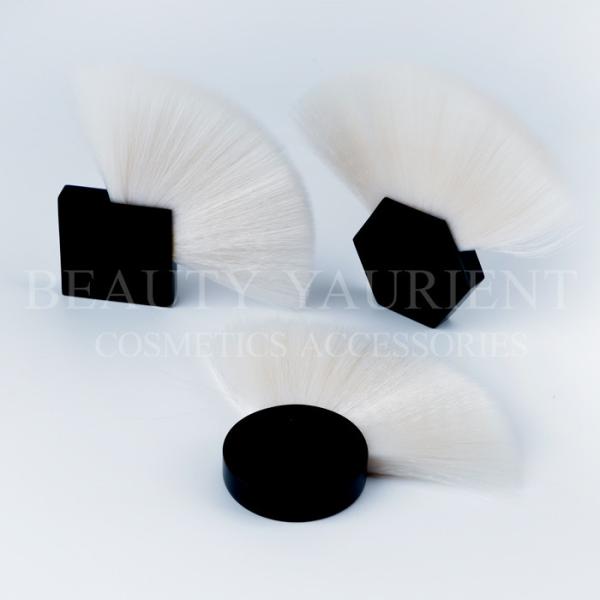 Durable White  PBT Hair Compact Blusher Brush Cheek  Makeup Brush