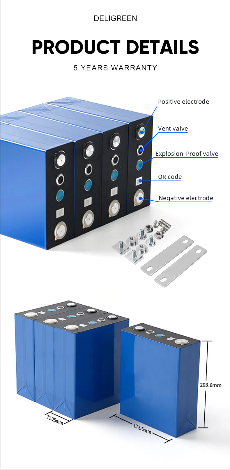 Натриевая ионная батарея SIB 3,0V 3,1V 210ah призматическая батарея для солнечной энергии DIY