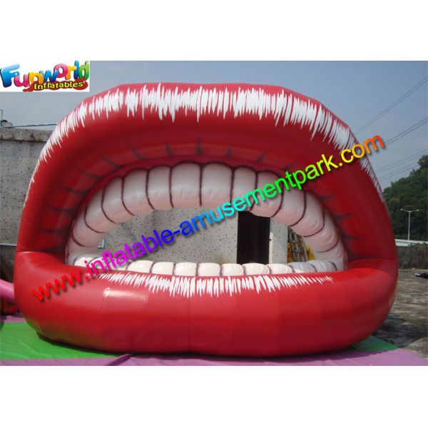 Красное популярное раздувное промотирование зубов губ дам знаков рекламы