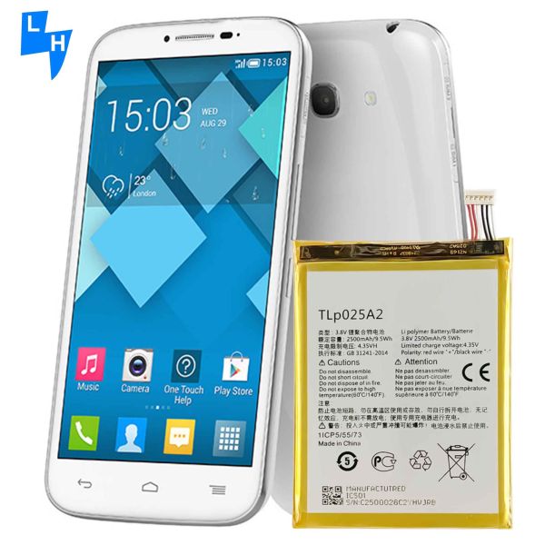 500pcs MOQ TLP025A2 POP C9 Scribe 8000D 8000E Scribe X 5054W Batería Alcatel Fierce XL