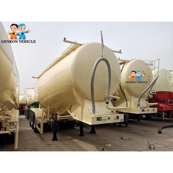 Tri Axle ABS Locking Mild Steel 40t Cement Bulker Trailer