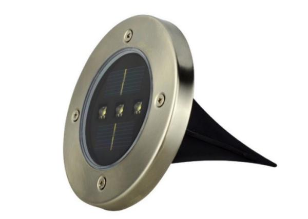Round 5W Solar Power LED Underground Light LED Garden Light White Warm White RGB color