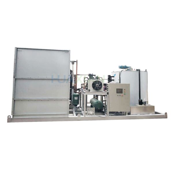 Industrial Flake Ice Machine 10 Ton Evaporative Fresh Water For Fishes