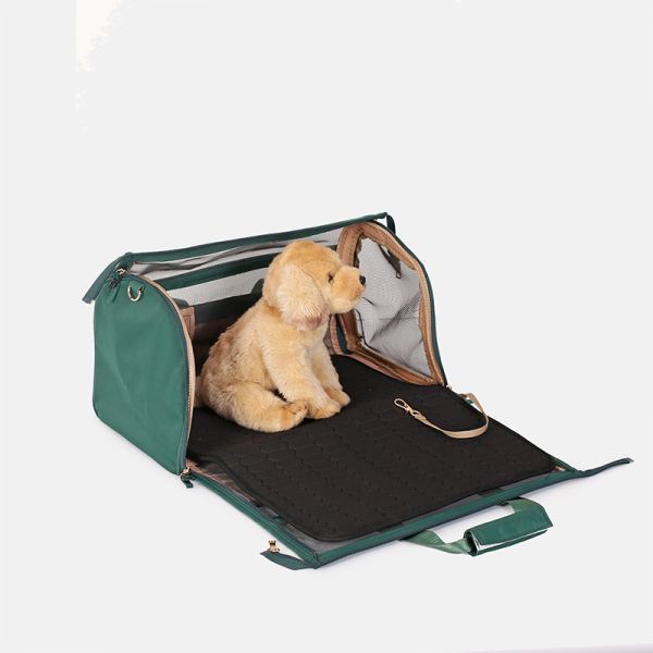 Sacs de voyage pour animaux de compagnie Portable en nylon Portable de luxe Porteur pour chiens de compagnie Ventilation extérieure