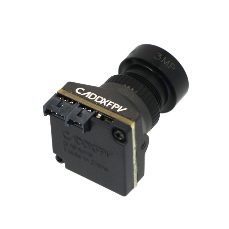 Caddx Ratel Pro 1500TVL BSI Sensor PAL/NTSC 2.8mm Ultra Light FOVD / CMOS FPV Starlight Night Vision Camera -Black