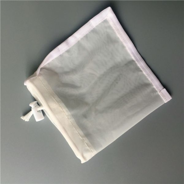 30 50 80 Mesh 210 Micron Nylon Mesh Filter Bag Zinc Plated For Nut Milk