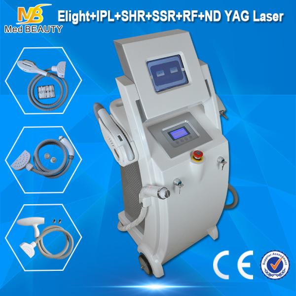 Salon E-Light Ipl RF Hair Removal Machine / Elight Ipl Rf Nd Yag Laser Machine