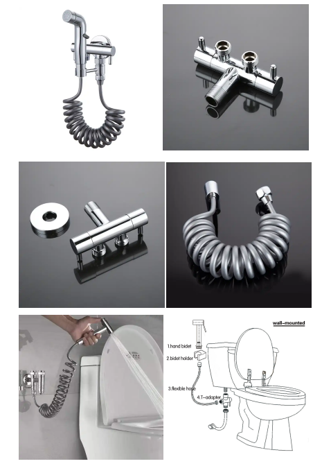 Высочайшее качество Самый продаваемый легкий серый 304 ручной туалетный спрей