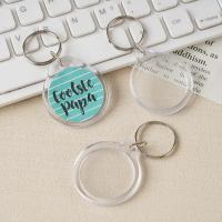 2mm Thickness Acrylic Keychain for Transparent/White Customers Photo Printed