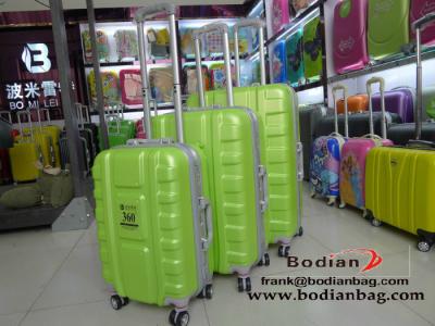 latest new type abs luggage sets with aluminum frame super light weight