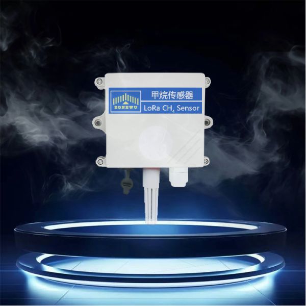 Industrial LoRa CH4 Temperature & Humidity Sensor Long Distance Wireless Gas Monitoring Detector