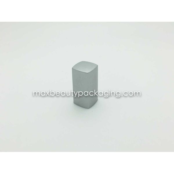 N2022 uv silver coating finish nail polish cap nail polish packaging double cap long square nail polish cap