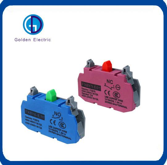 22mm IP65 10A 1no Emergency Stop Button Green Plastic Fxby6 Self Recovery