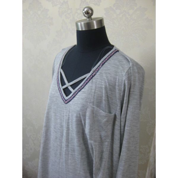 V Neck Womens Plus Size Dressy Tops Soft Touch 80% Polyester 20% Rayon