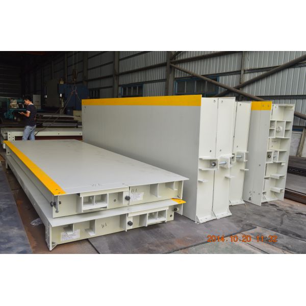 U Beam Structure Steel Truck Load Scales LED Display 150% Overload 10~150 Ton